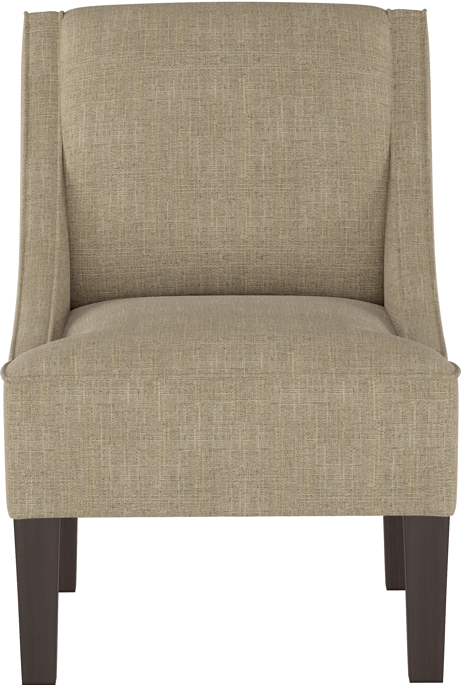 72-1ZMLNN Linen Tan Swoop Arm Chair-2