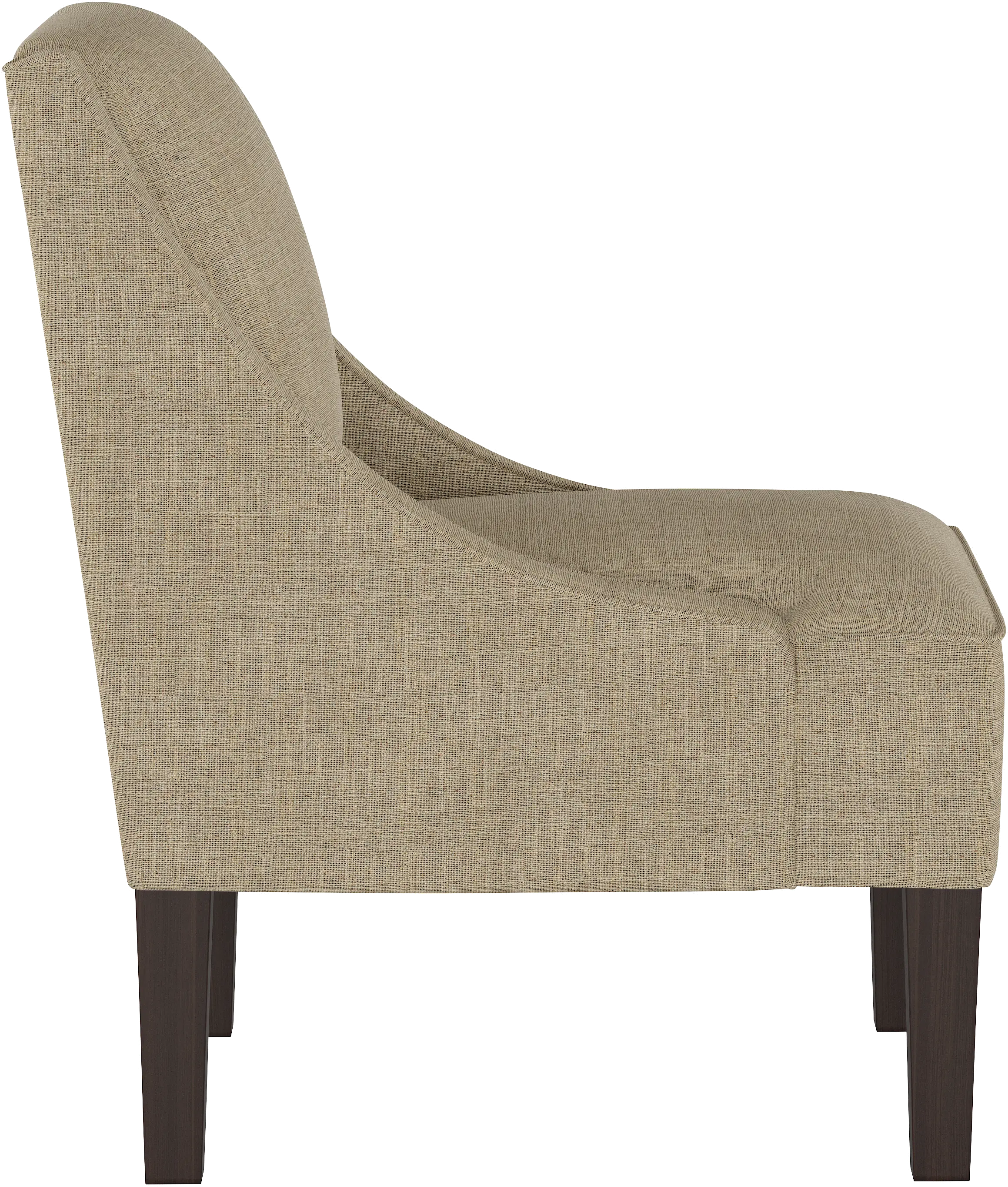 72-1ZMLNN Linen Tan Swoop Arm Chair-3