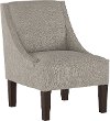 72-1ZMFTH Feather Gray Swoop Arm Chair