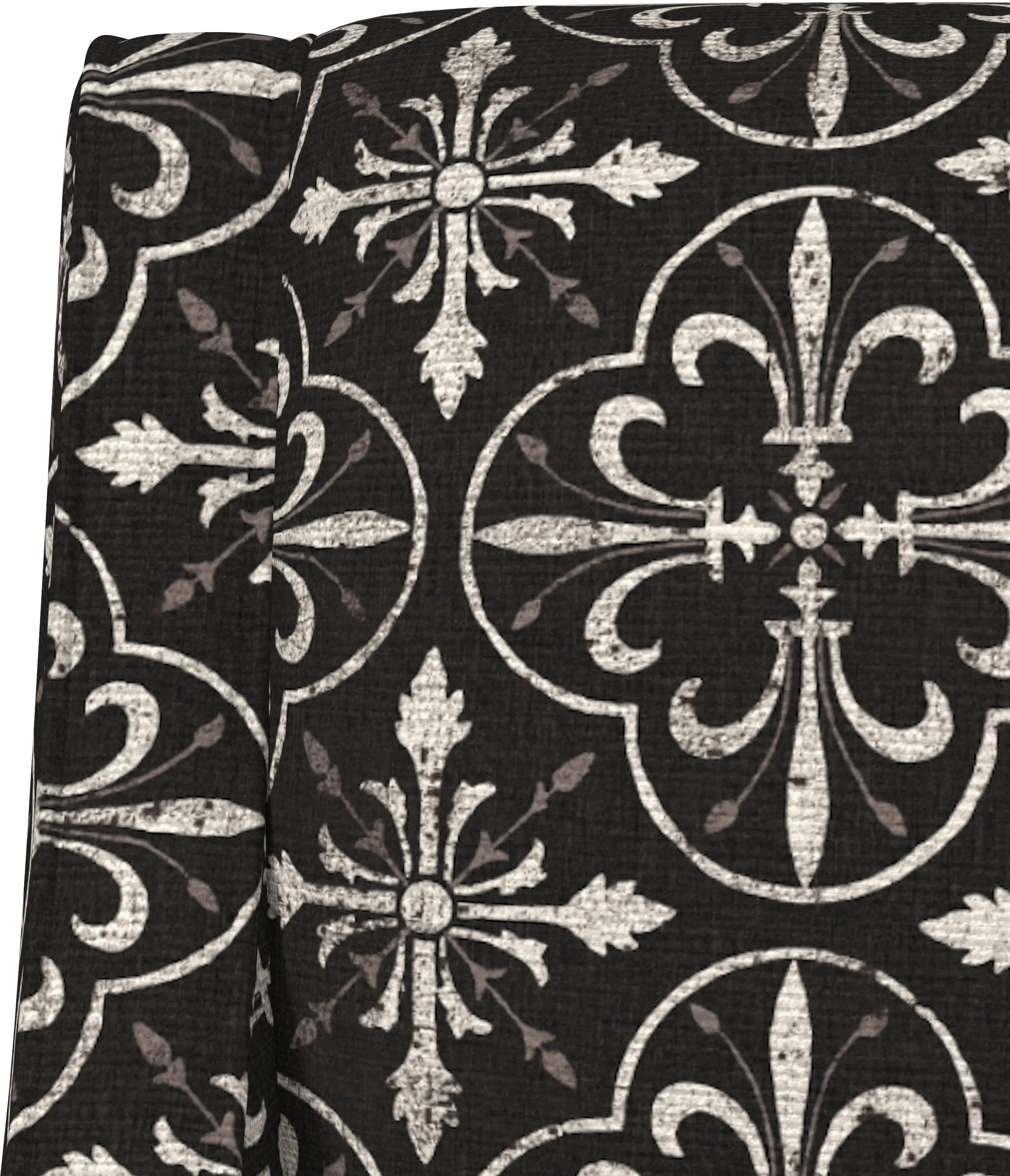 72-1PRSTLBLCOGA Black Paris Tile Swoop Arm Chair-5
