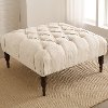 445LNNTLC Talc Tufted Cocktail Ottoman