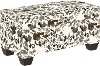 6225STCWNTROGA Natural Cow Print Storage Bench