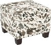 57-2CWNTROGA Natural Cow Print Square Ottoman