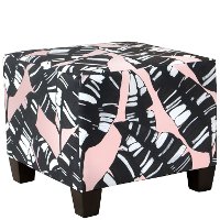 57-2PLSPBLBLKOGA Palm Springs Blush Square Ottoman-1