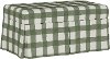 8802SKBFLSQRSGOGA Sage Green and White Skirted Bench