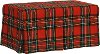 8802SKANCSTWRD Red and Green Plaid Skirted Bench