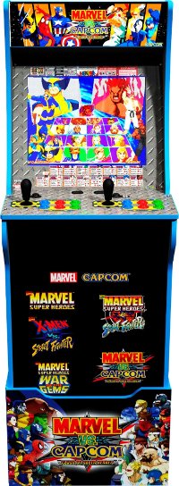 815221022720 Arcade 1Up Marvel vs Capcom Arcade with Riser and Stool-2