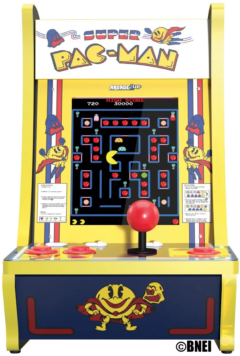 195570004050 Arcade 1Up Super PAC-MAN Counter-cade-2