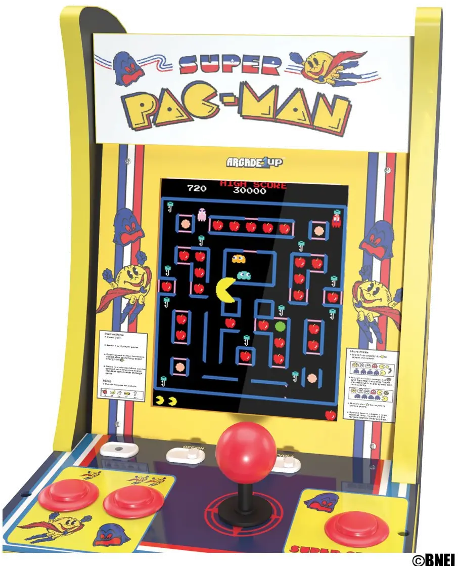 195570004050 Arcade 1Up Super PAC-MAN Counter-cade-5