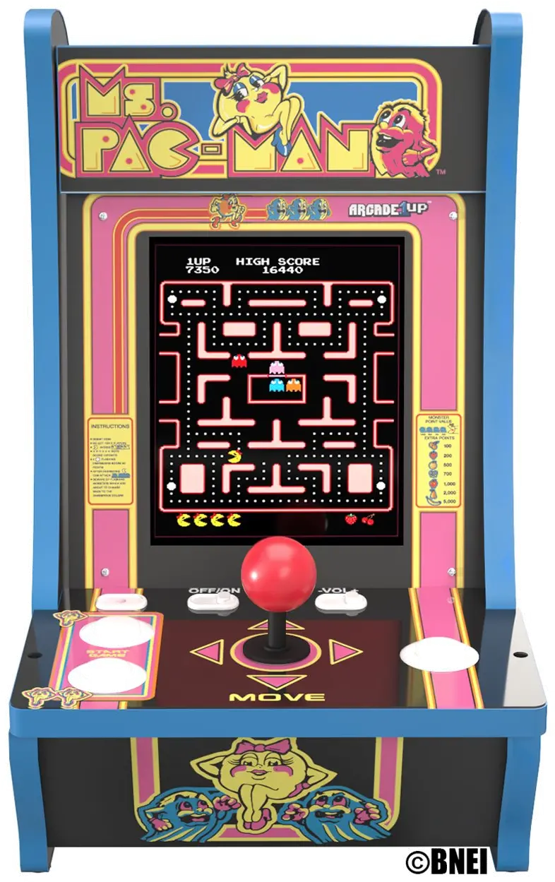 1955700004067 Arcade 1Up Ms PAC-MAN 40th Anniversary Counter-Cade-1