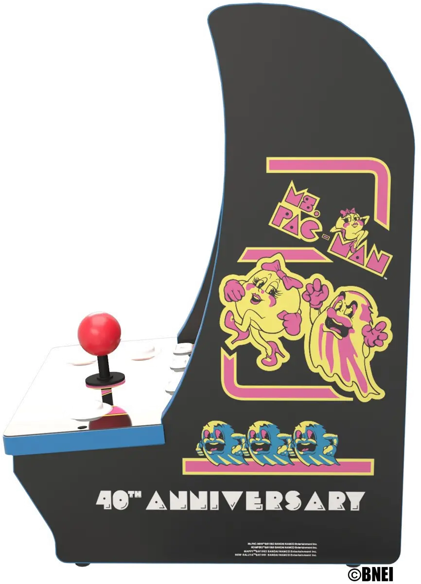 1955700004067 Arcade 1Up Ms PAC-MAN 40th Anniversary Counter-Cade-3