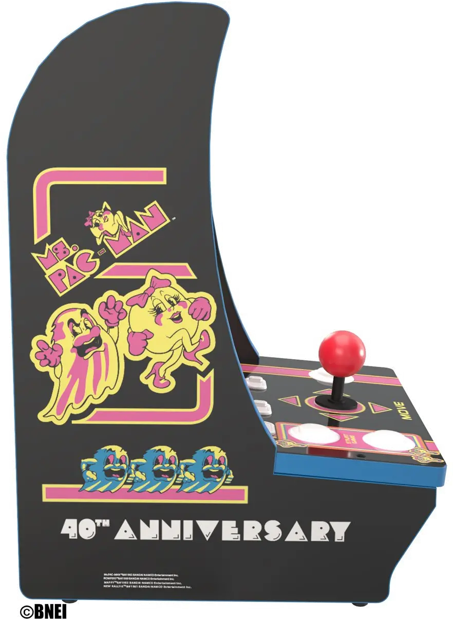 1955700004067 Arcade 1Up Ms PAC-MAN 40th Anniversary Counter-Cade-4