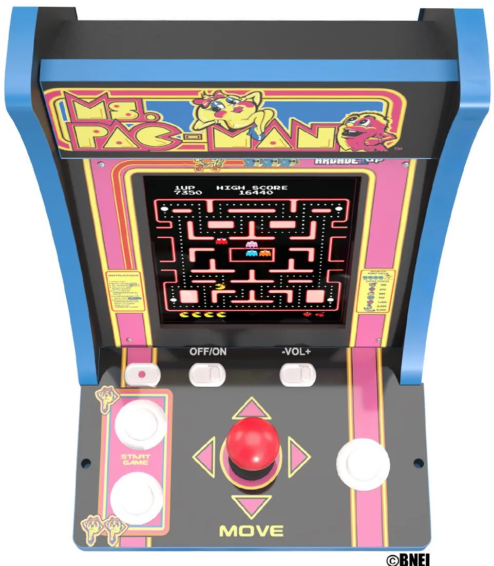 1955700004067 Arcade 1Up Ms PAC-MAN 40th Anniversary Counter-Cade-5