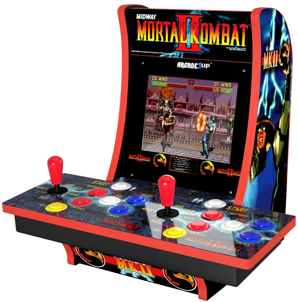 195570001615 Arcade 1Up Mortal Kombat 2 Player Countercade-2