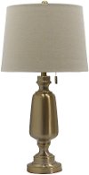 Antique Brass Table Lamp with Pull Chain
