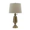 Antique Brass Table Lamp with Pull Chain