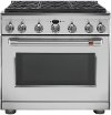 CGY366P2TS1 Cafe 36 Inch Gas Smart Range - 6.2 cu. ft. Stainless Steel