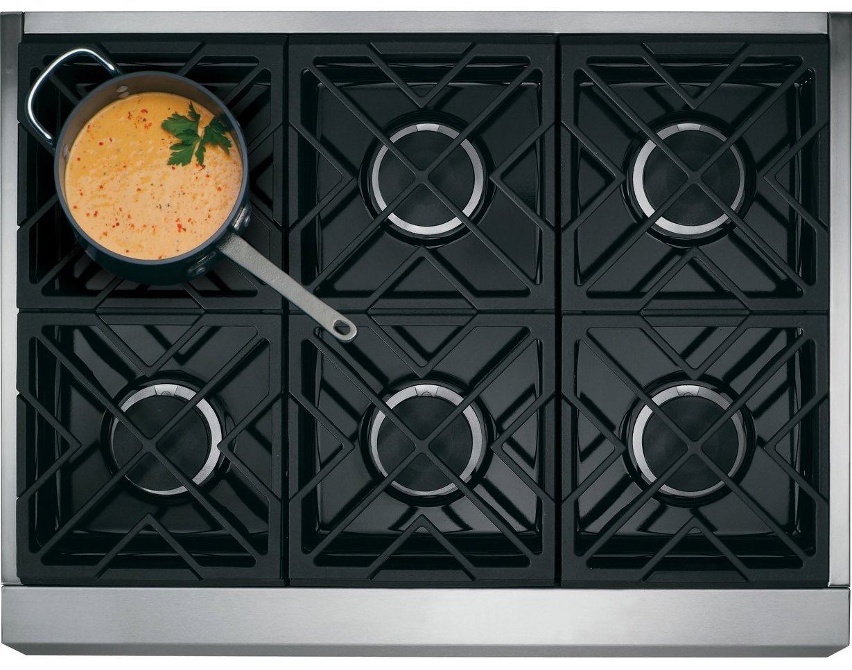 CGY366P2TS1 Cafe 36 Inch Gas Smart Range - 6.2 cu. ft. Stainless Steel-4