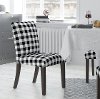 63-6CLGNBLKOGA Black Gingham Dining Room Chair - Gingham