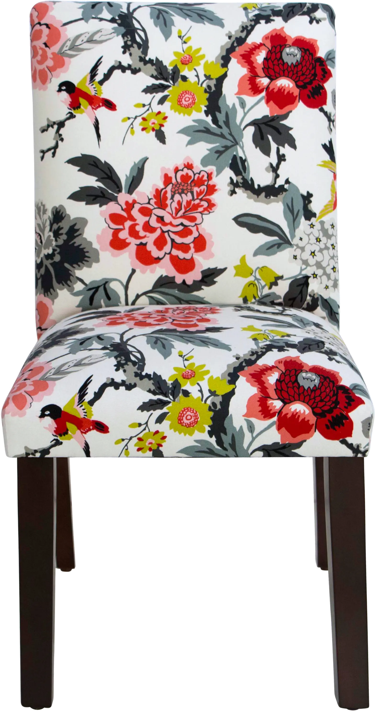 63-6CNDMMNEBN Floral Candid Square Dining Chair-3