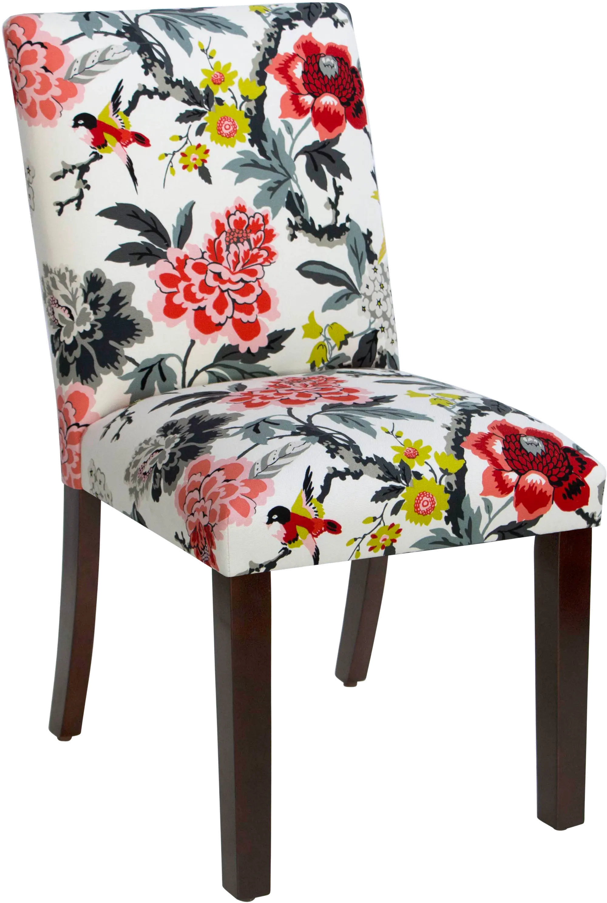 63-6CNDMMNEBN Floral Candid Square Dining Chair-4