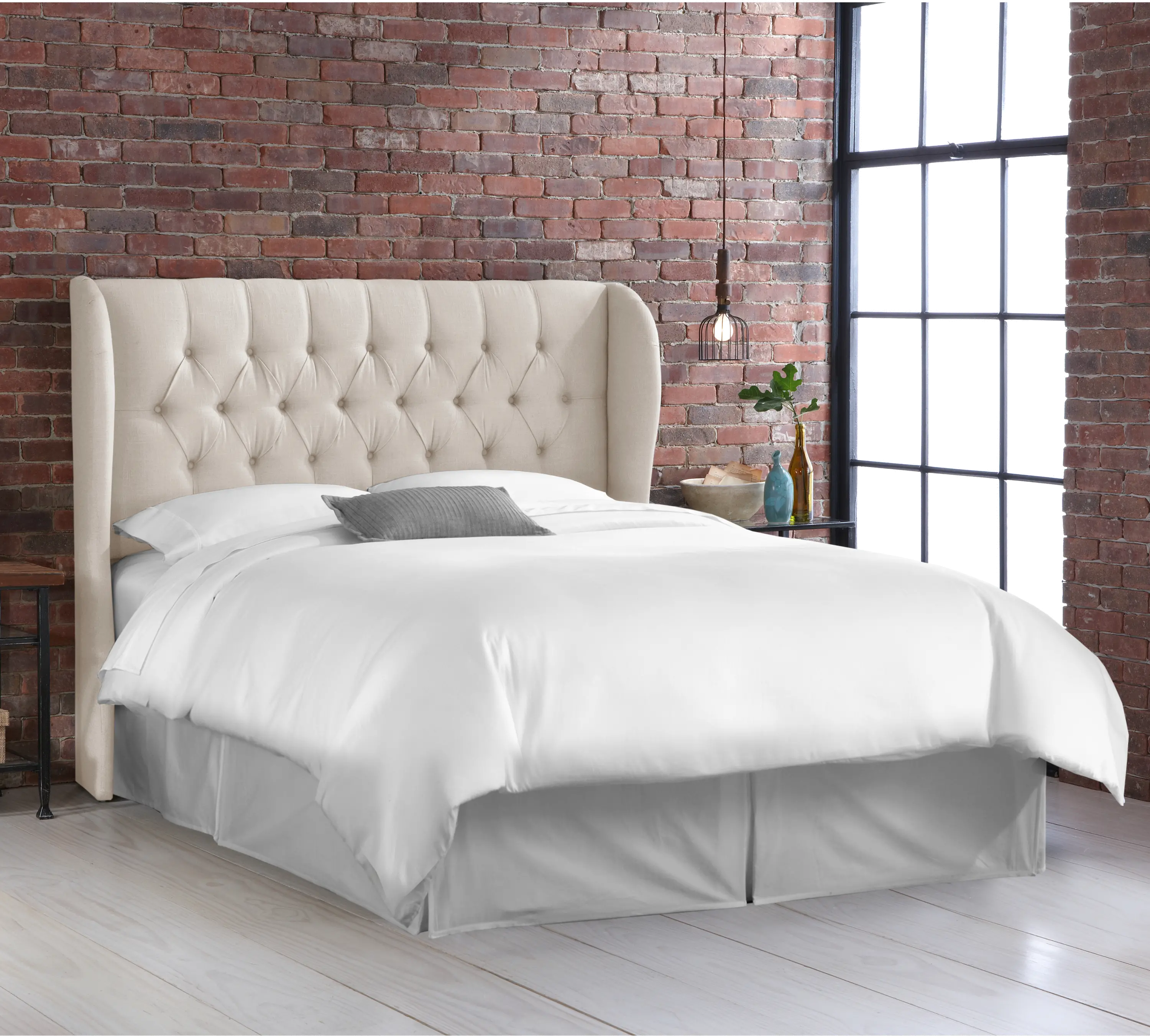 414CLNNTLC California King White Curved Headboard-2