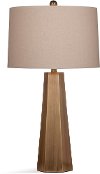 Brushed Gold Metal Hexagon Table Lamp - Marsham