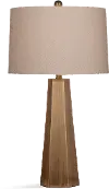 Brushed Gold Metal Hexagon Table Lamp - Marsham