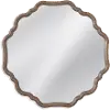 40 Inch Gray Scalloped Frame Wall Mirror
