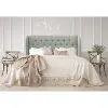411FLNNSWDBL Jaclyn Pale Blue Sloped Wingback Full Headboard