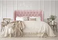 413KLNNBLS Jaclyn Blush Sloped Wingback King Headboard - Skyline Furniture