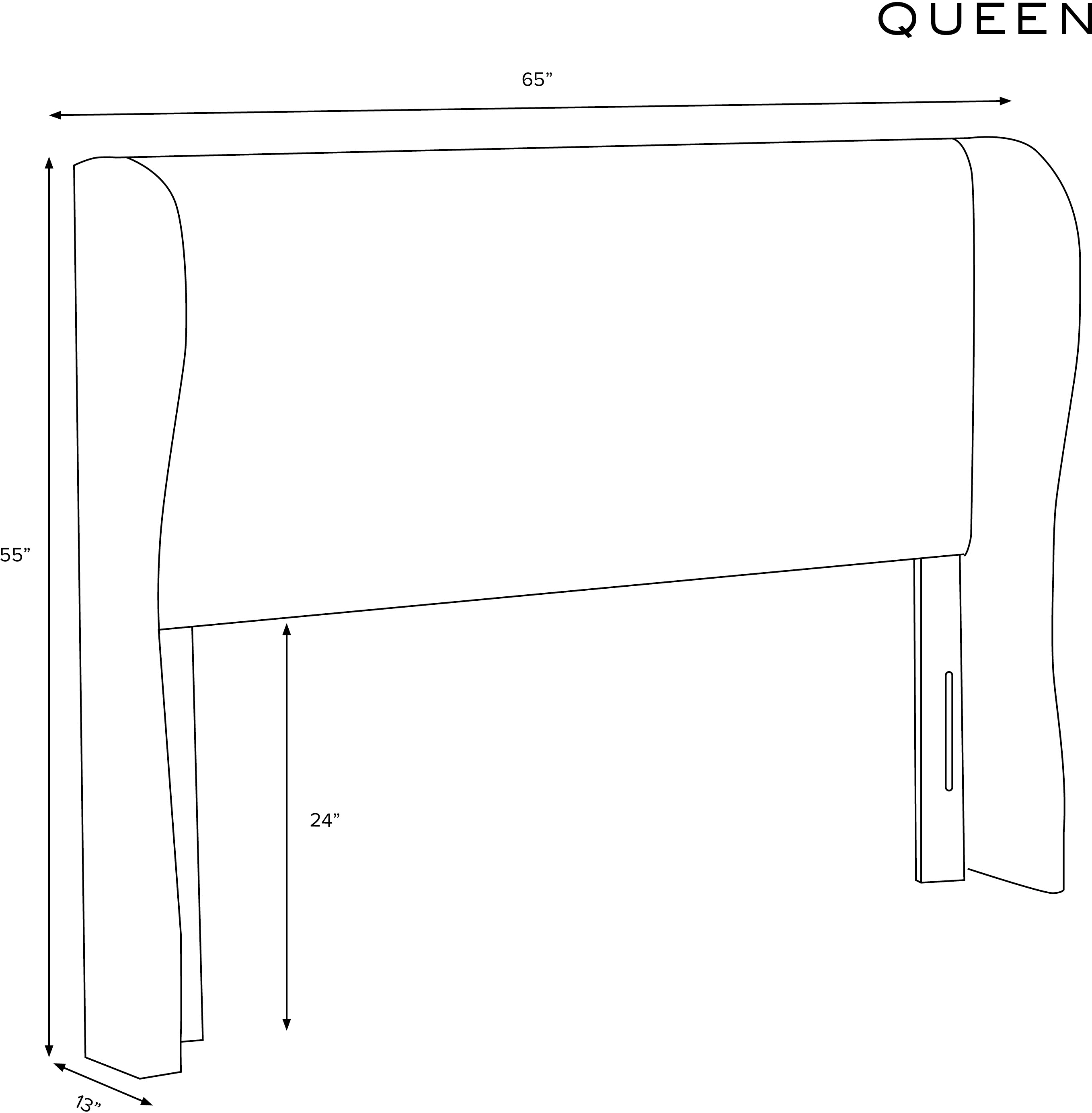 412QLNNBLS Queen Blush Curved Headboard-8