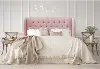 410TLNNBLS Jaclyn Blush Sloped Wingback Twin Headboard - Skyline Furniture