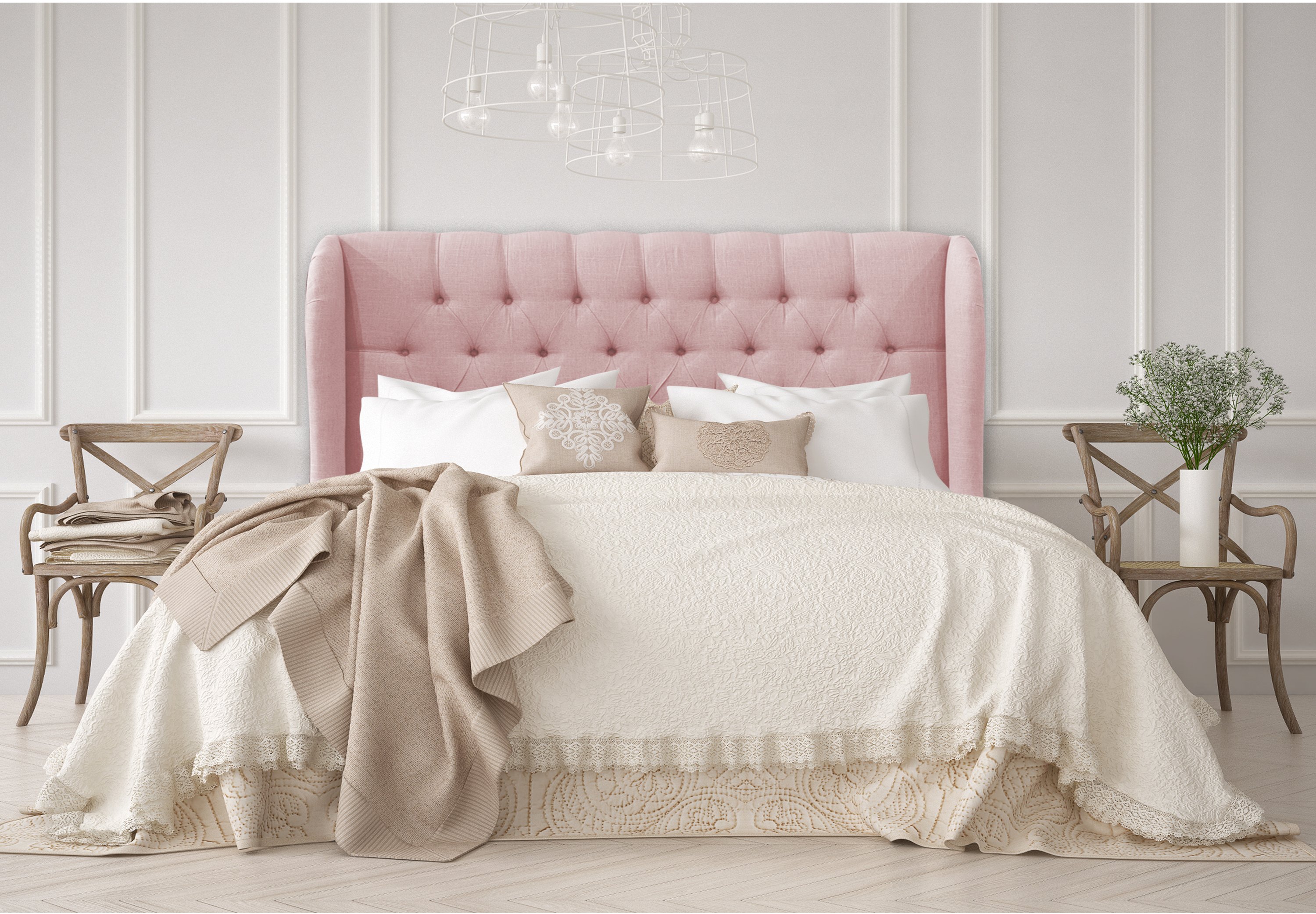 410TLNNBLS Twin Blush Curved Headboard-1