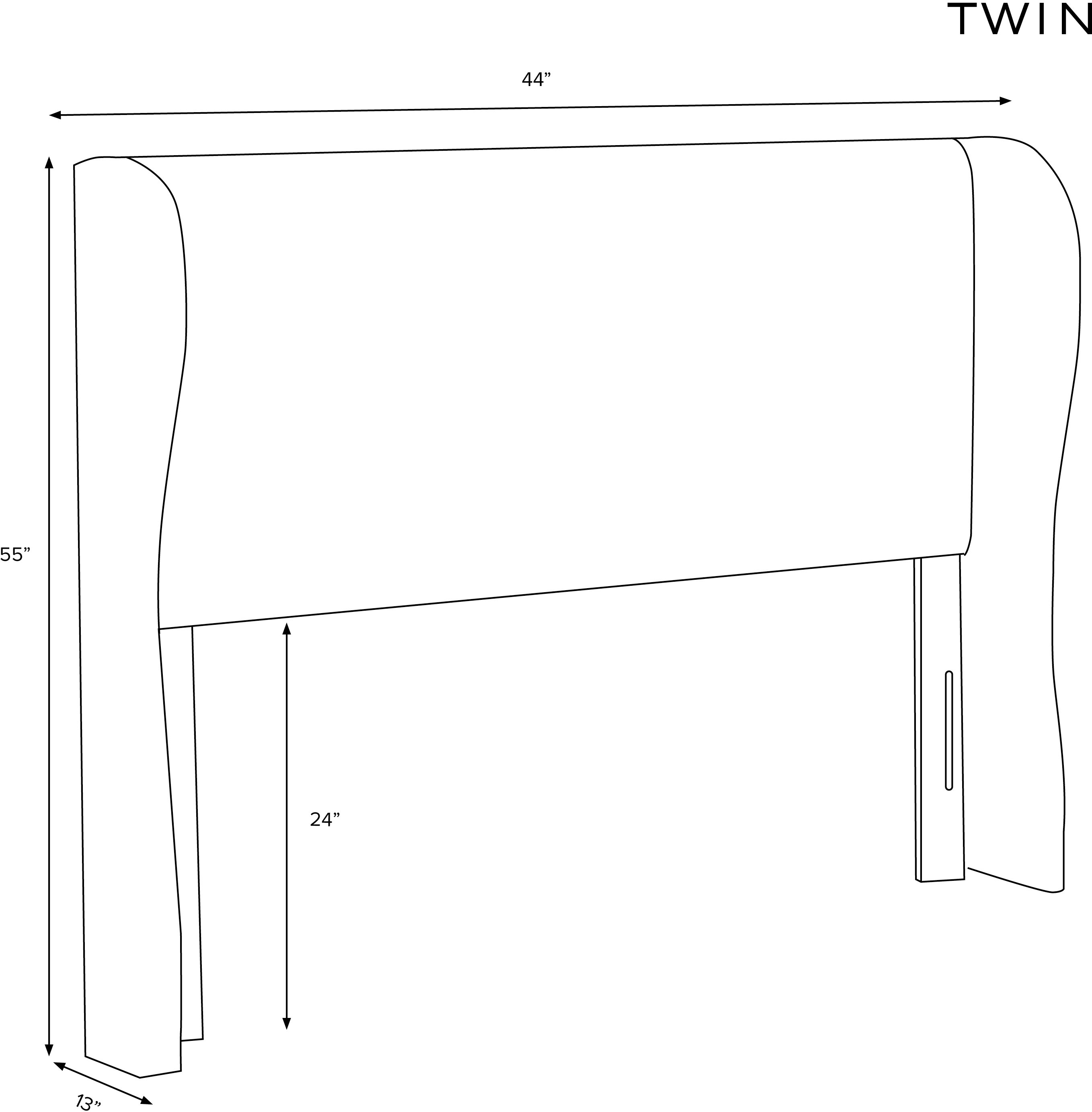 410TLNNBLS Twin Blush Curved Headboard-8