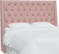 124NB-PWLNNBLS California King Swedish Blush Tufted Headboard