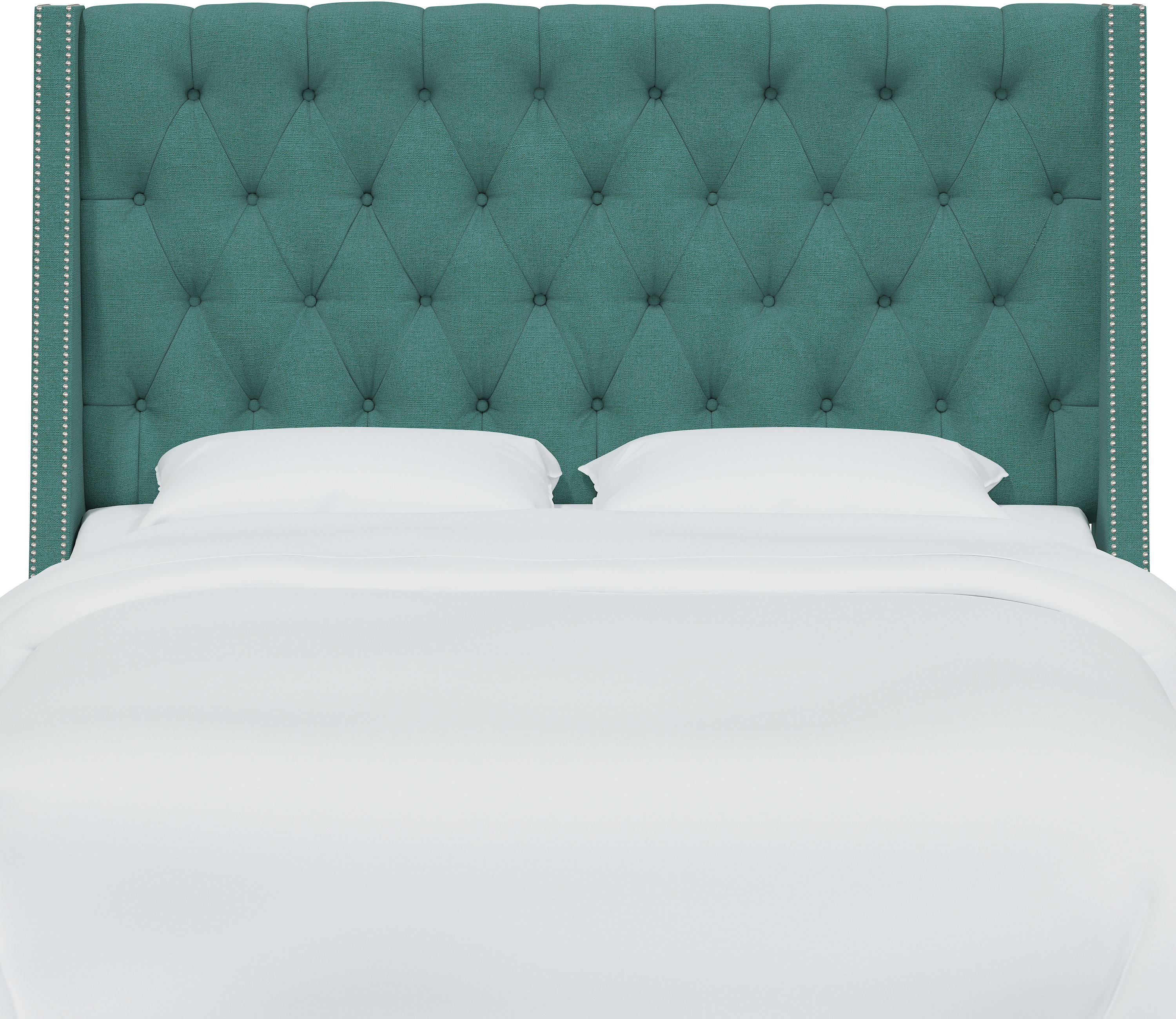 123NB-PWLNNLGN King Laguna Blue Tufted Headboard-3