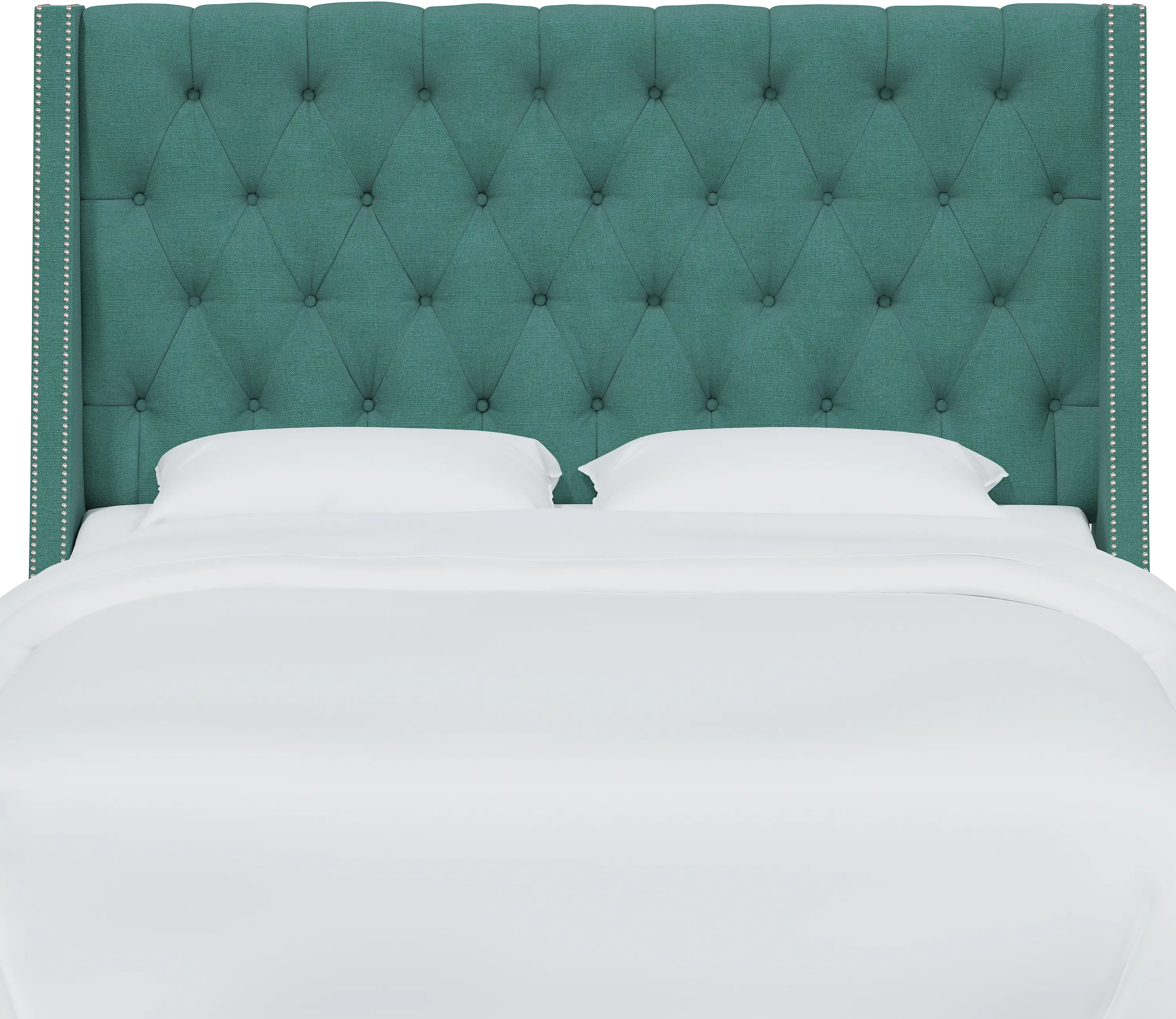 122NB-PWLNNLGN Queen Laguna Blue Tufted Headboard-3