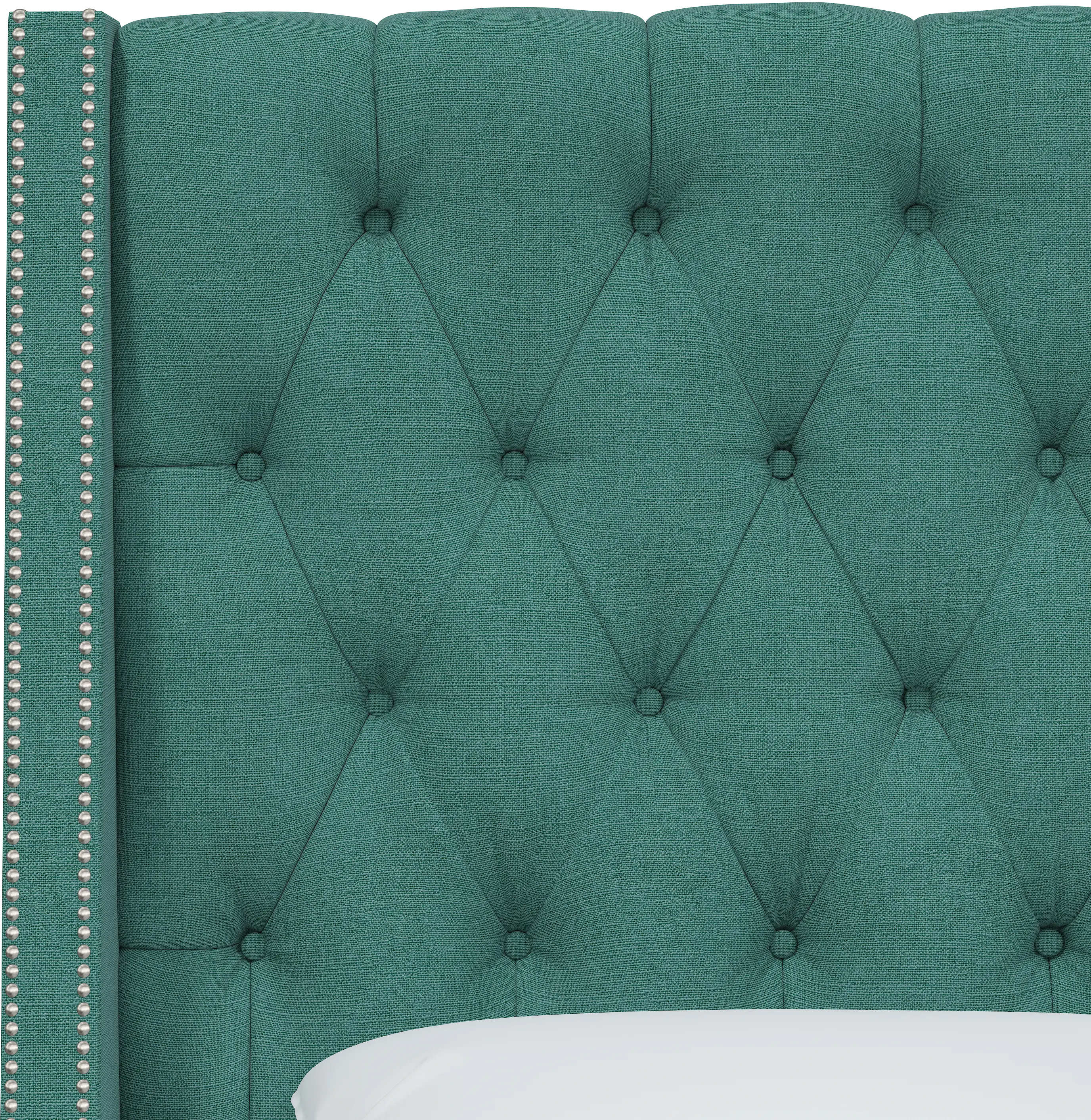 122NB-PWLNNLGN Queen Laguna Blue Tufted Headboard-5