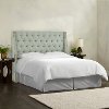 121NB-BRLNNSWDBL Full Swedish Blue Tufted Headboard