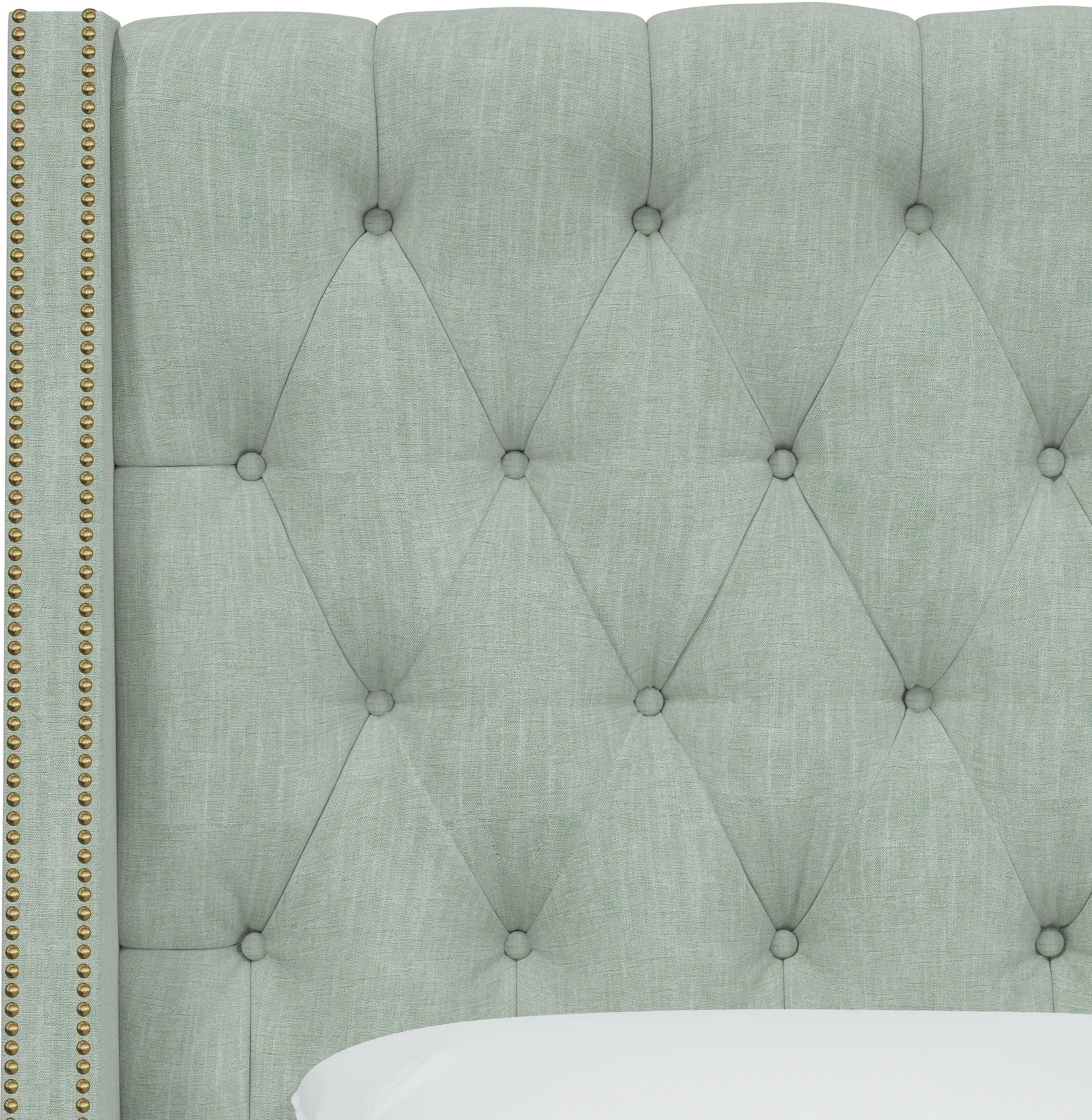 121NB-BRLNNSWDBL Full Swedish Blue Tufted Headboard-5