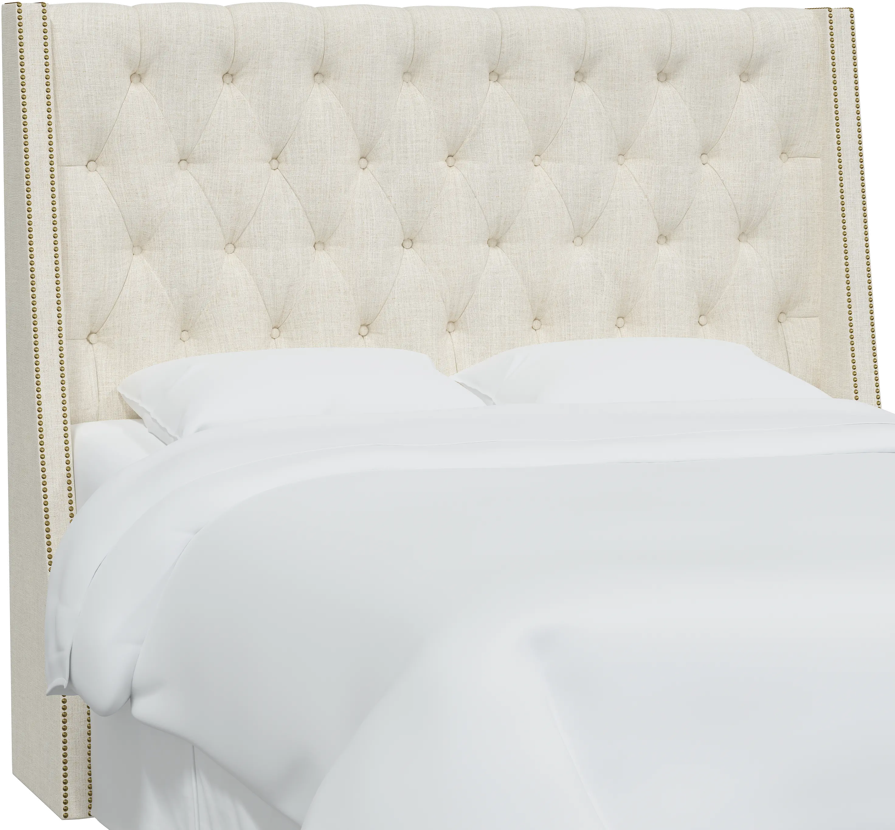 124NB-BRLNNTLC California King Stone Tufted Headboard-2