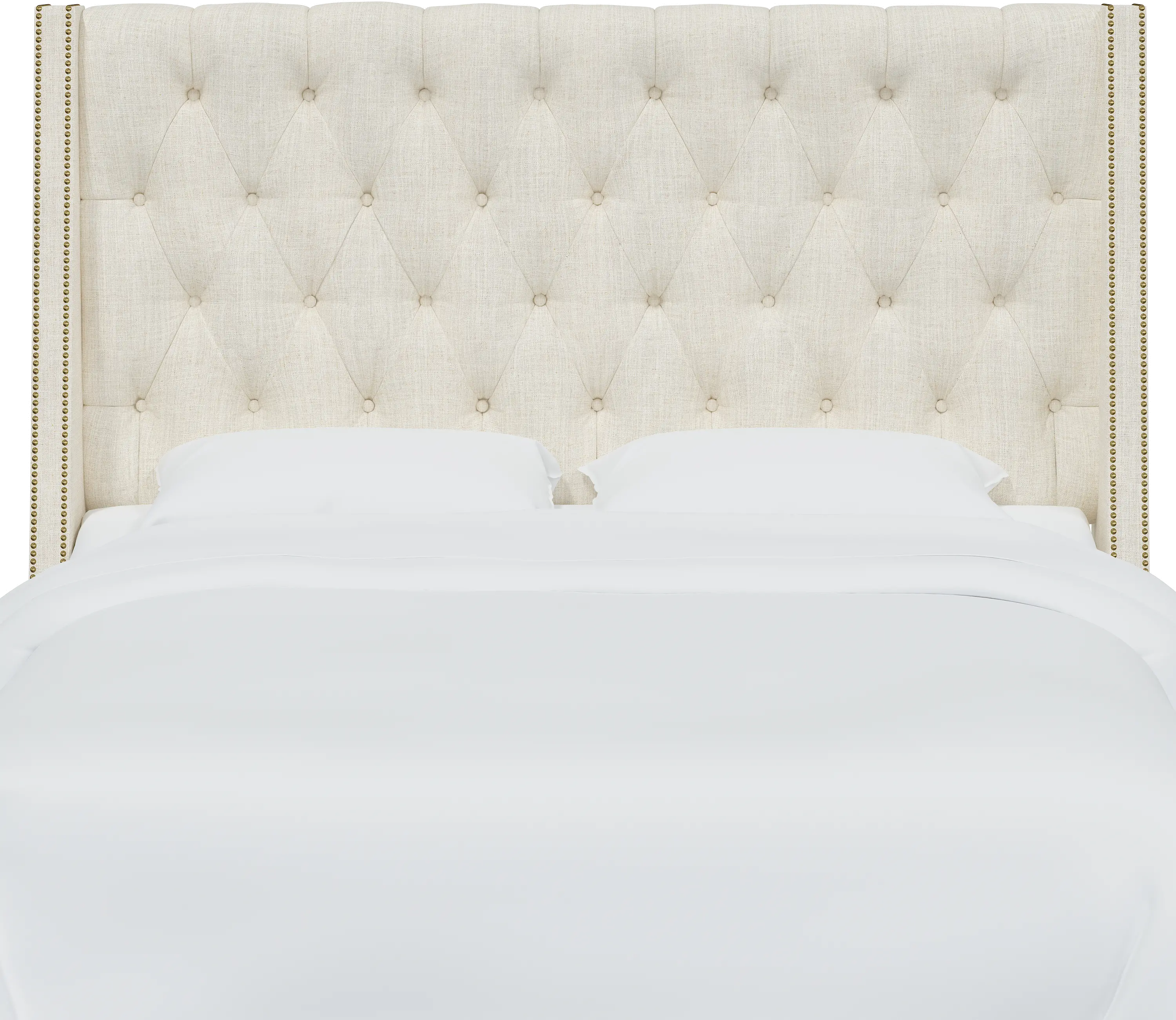 124NB-BRLNNTLC California King Stone Tufted Headboard-3