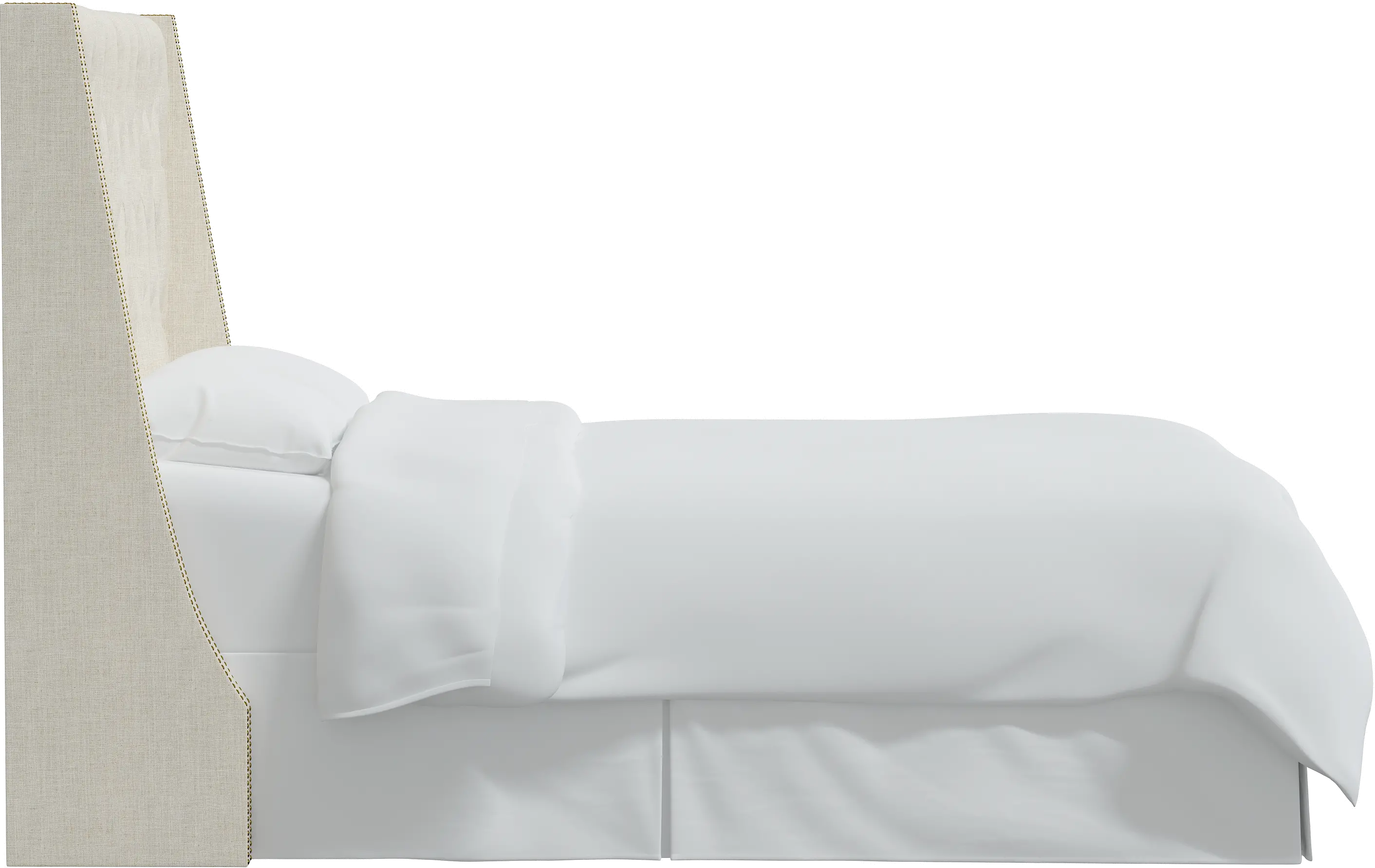 124NB-BRLNNTLC California King Stone Tufted Headboard-4