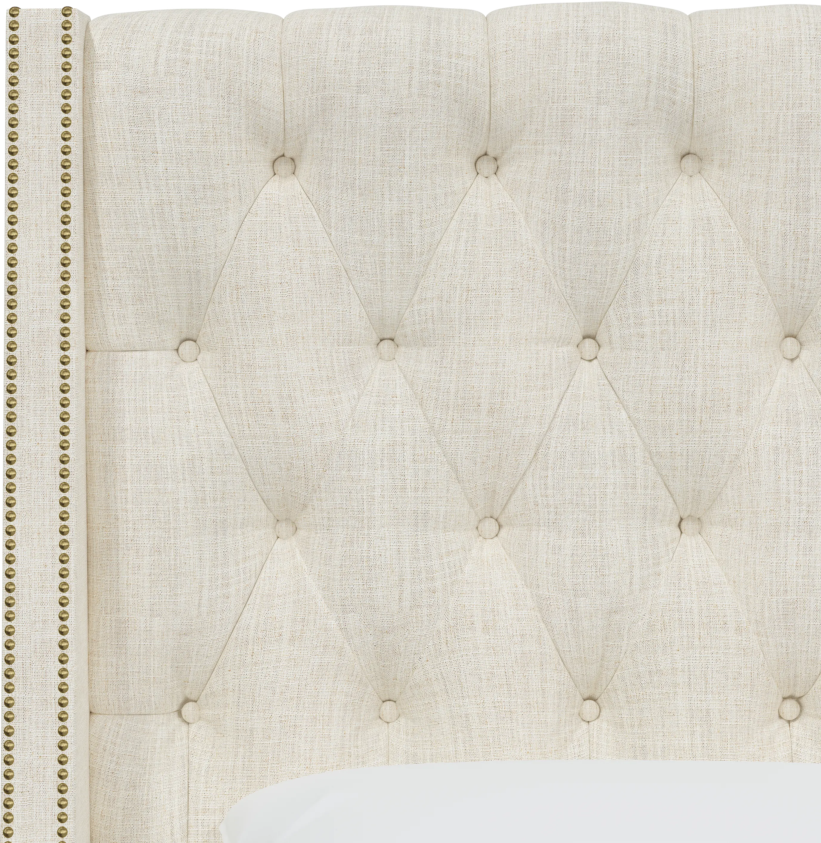 124NB-BRLNNTLC California King Stone Tufted Headboard-5