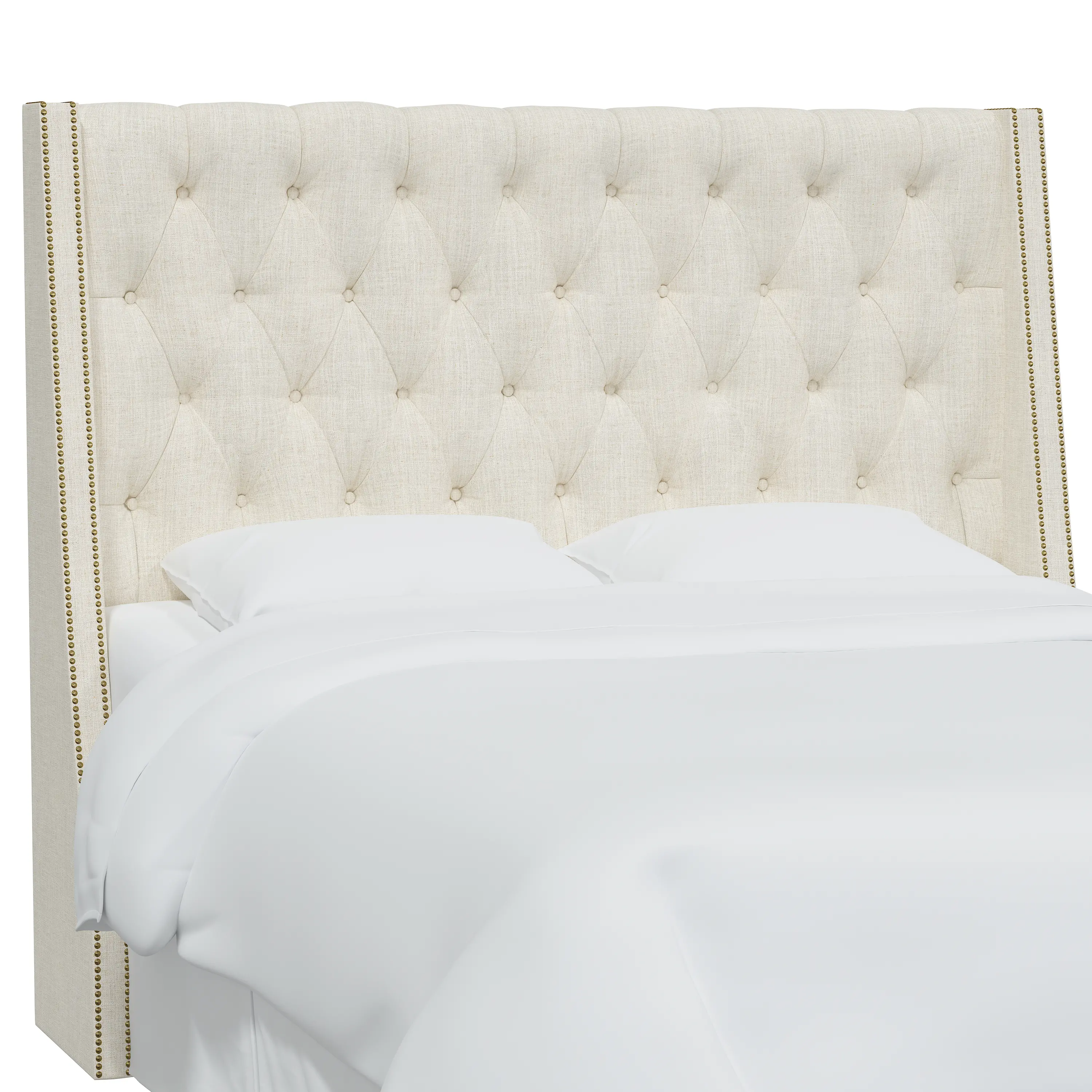 123NB-BRLNNTLC King Stone Tufted Headboard-3