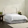 121NB-BRLNNTLC Sophia Cream Tufted Wingback Full Headboard