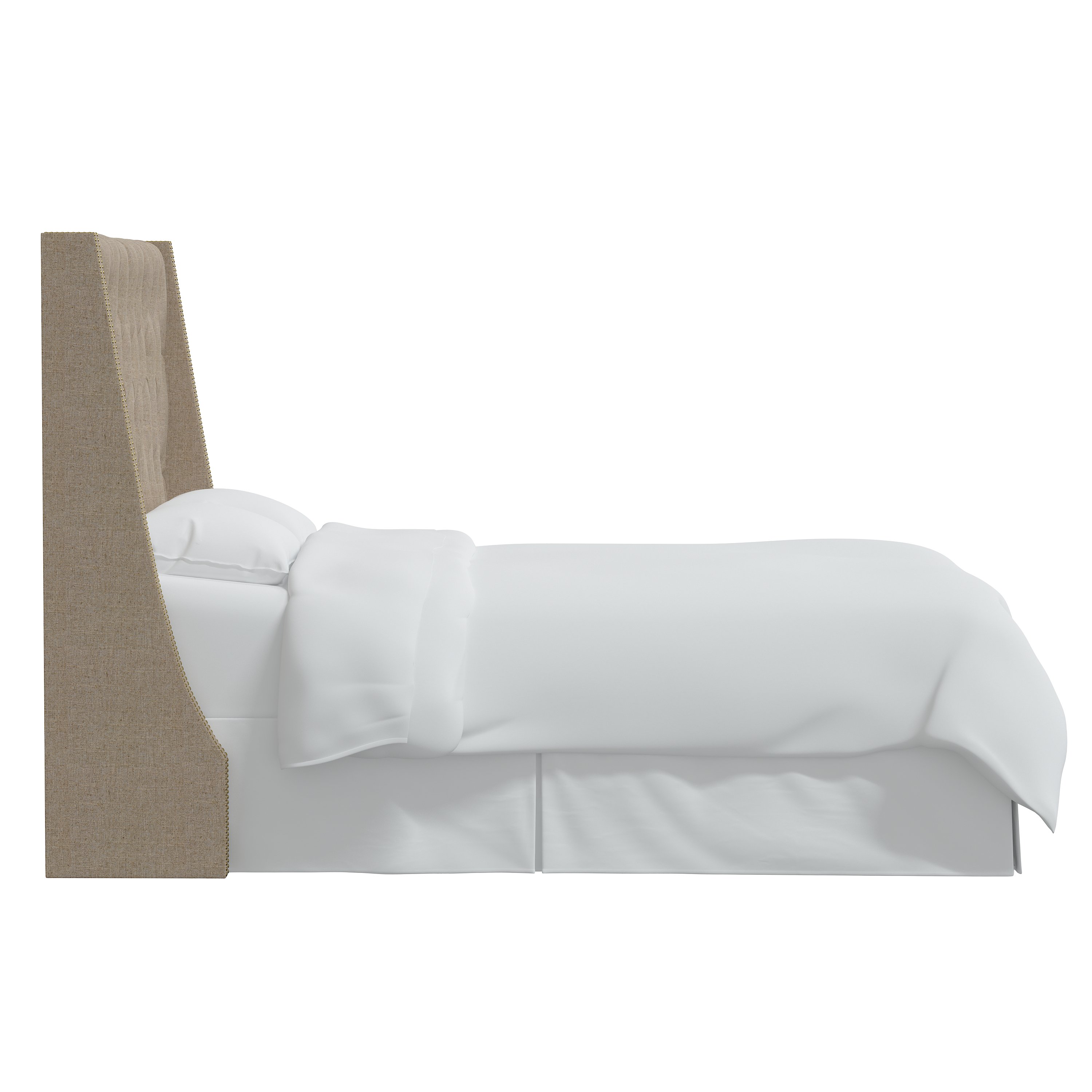 122NB-BRLNNSND Queen Sandstone Tufted Headboard-3