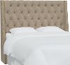 120NB-BRLNNSND Twin Sandstone Tufted Headboard