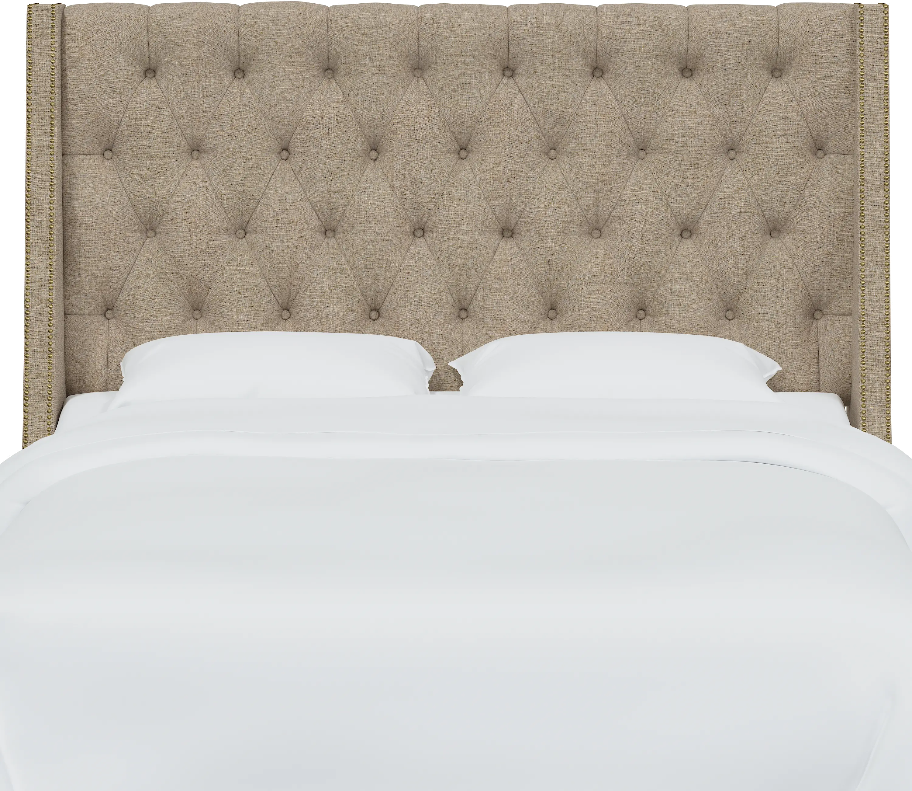 120NB-BRLNNSND Twin Sandstone Tufted Headboard-2
